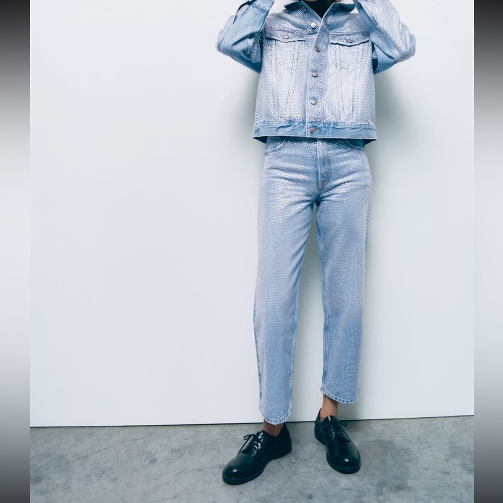 Zara Rhinestone Jeans